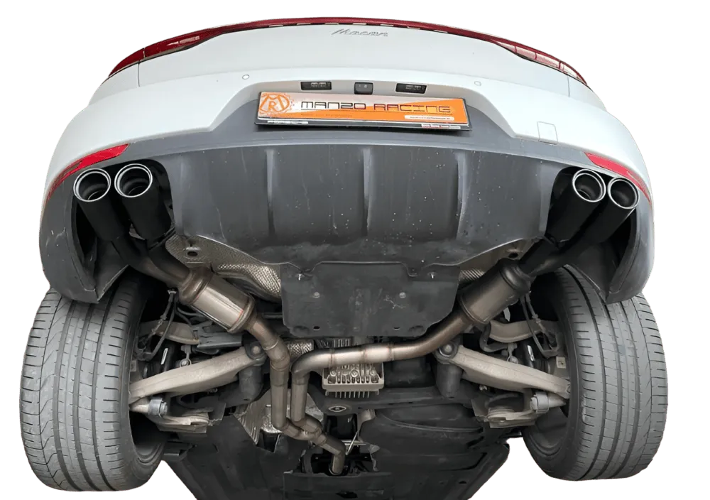 porsche macan 2.0 245cv finali silenziati con doppie uscite nere manzo racing